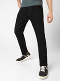 Urbano Fashion Men Black Slim Fit Mid-Rise Clean Look Stretchable Jeans
