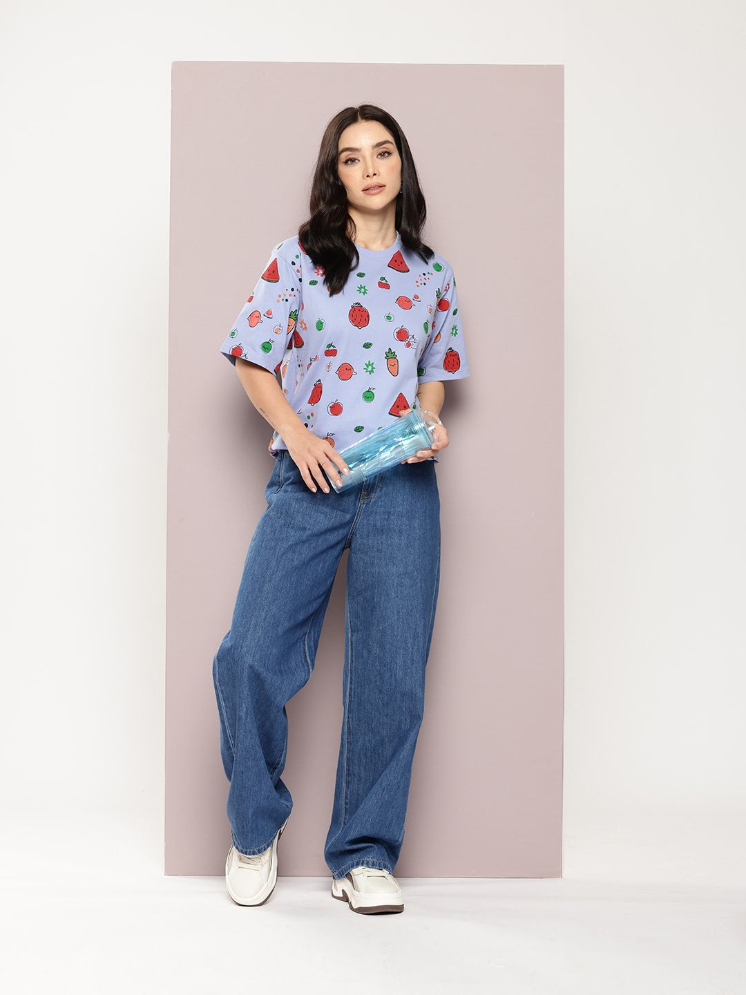 DILLINGER Printed Oversized Pure Cotton T-shirt