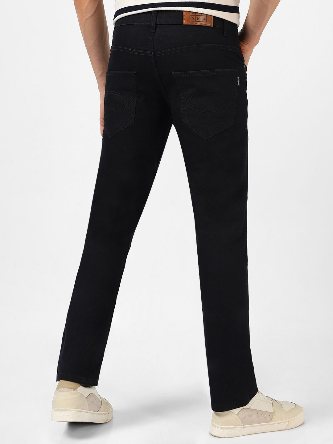 Urbano Fashion Men Mid-Rise Bootcut Stretchable Jeans