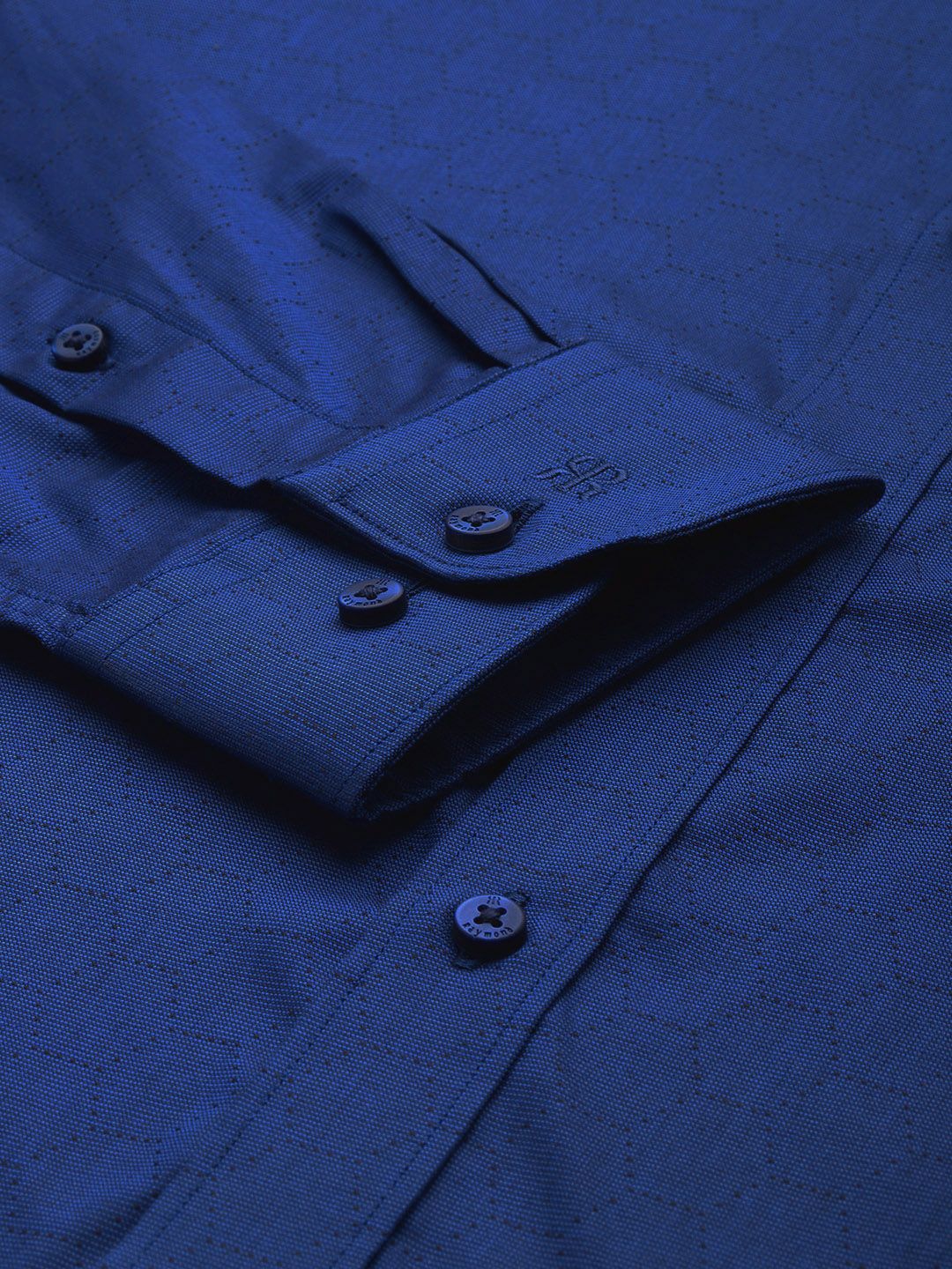 Raymond Self Design Slim Fit Pure Cotton Formal Shirt