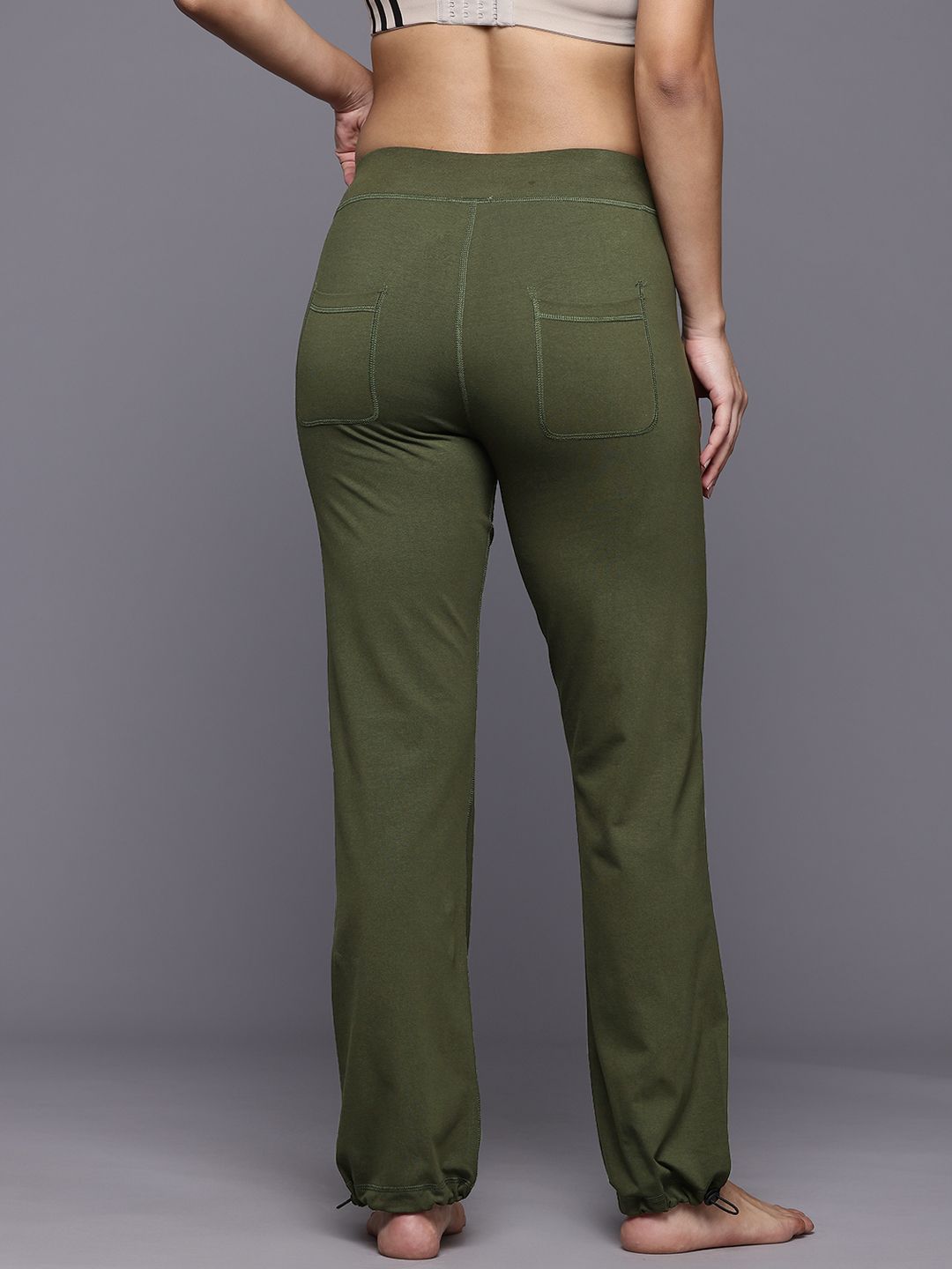 HRX by Hrithik Roshan Women Yoga Track Pants with Toggle Hem
