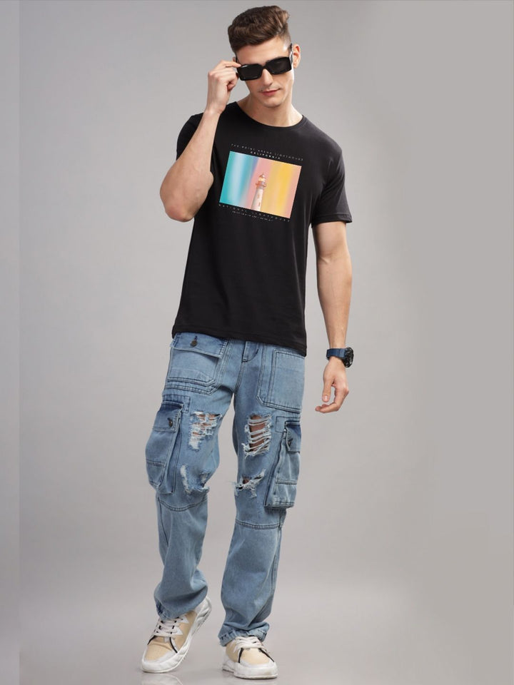 ADRO Men Printed T-shirt