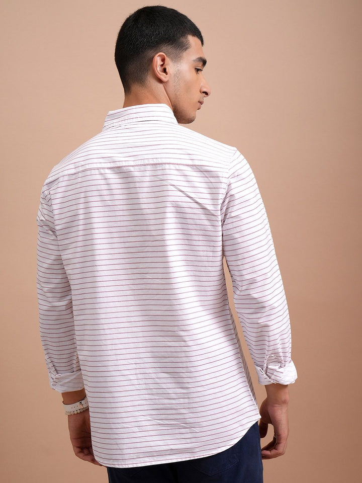 HIGHLANDER Plus Size Slim Fit Opaque Cotton Casual Shirt