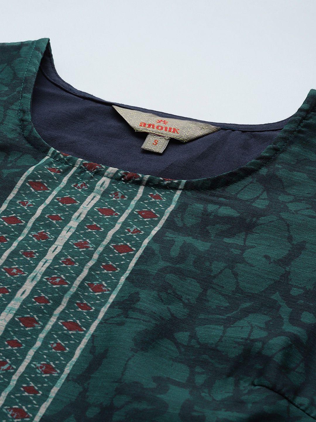 Anouk Indie Florals Printed Kurta with Trousers & With Dupatta