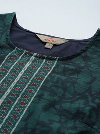 Anouk Indie Florals Printed Kurta with Trousers & With Dupatta