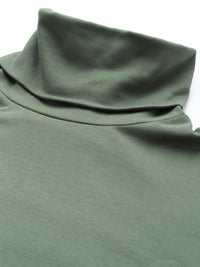 all about you Long Sleeves Pure Cotton Turtle Neck Sweatshirt