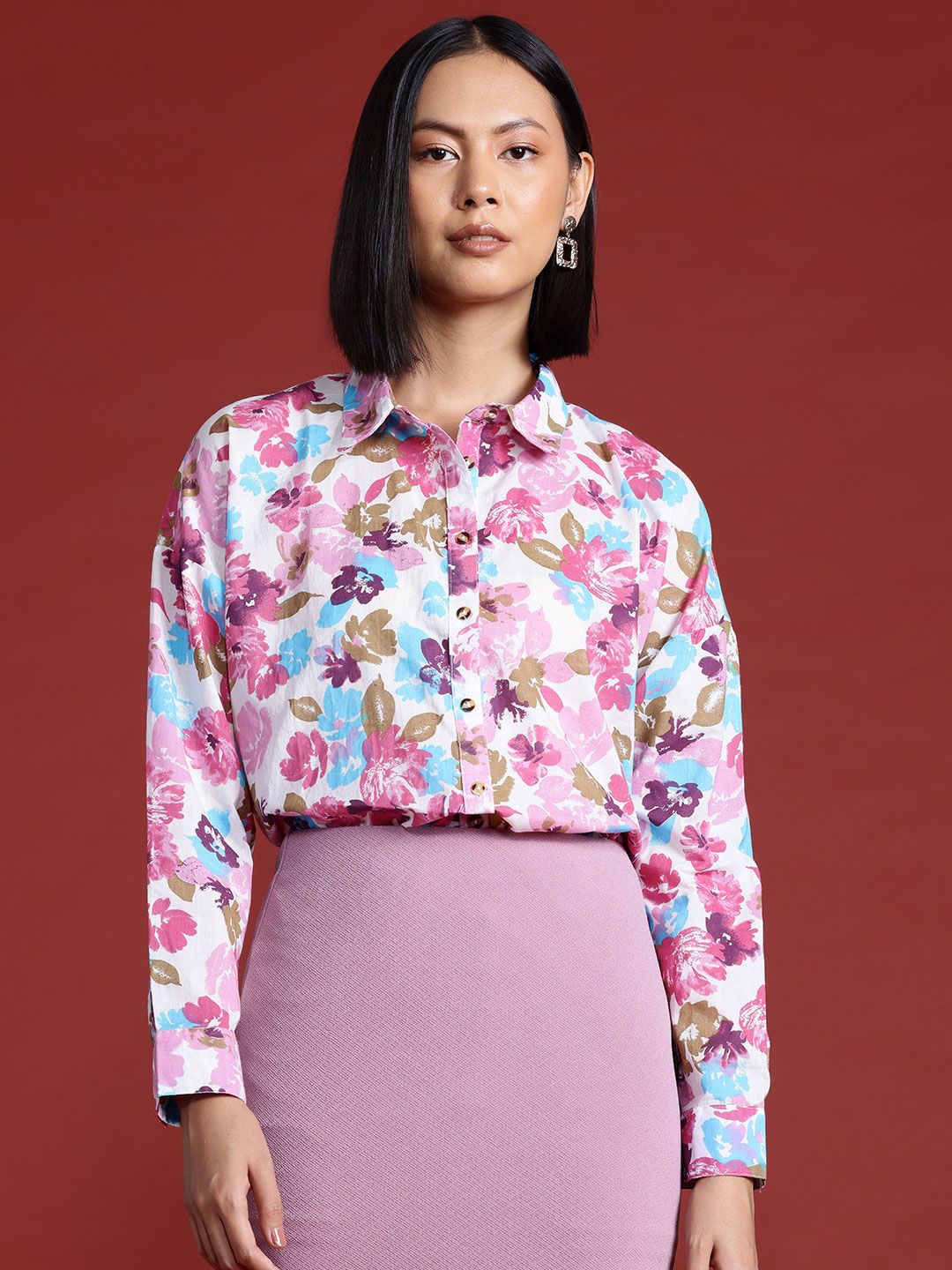 all about you Women Floral Opaque Printed Casual Shirt
