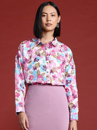 all about you Women Floral Opaque Printed Casual Shirt