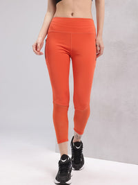 HRX by Hrithik Roshan Women Utility Pockets Rapid-Dry Cropped Mesh Training Tights