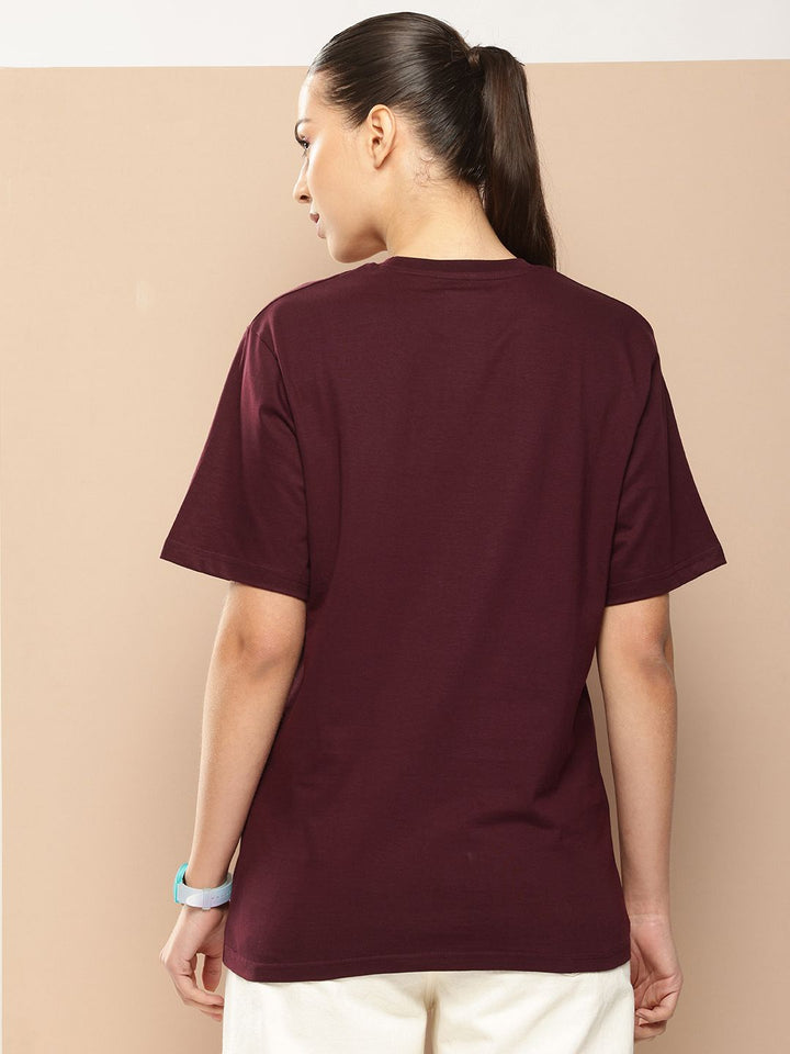 Difference of Opinion Printed Oversized Pure Cotton T-shirt
