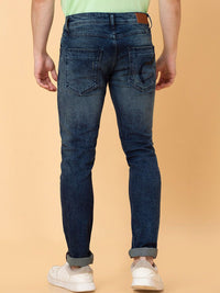 Being Human Men Skinny Fit Low Distress Heavy Fade Jeans