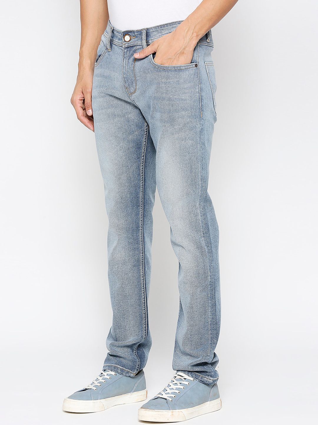 Being Human Men Slim Fit Clean Look Heavy Fade Jeans