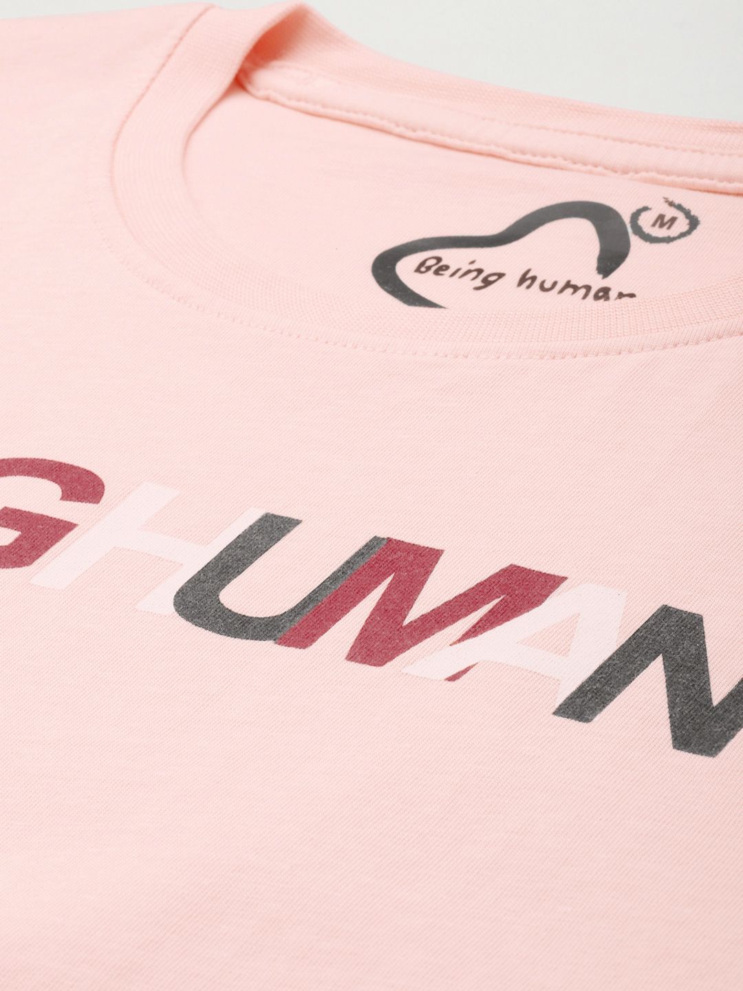 Being Human Brand Logo Printed Pure Cotton T-shirt