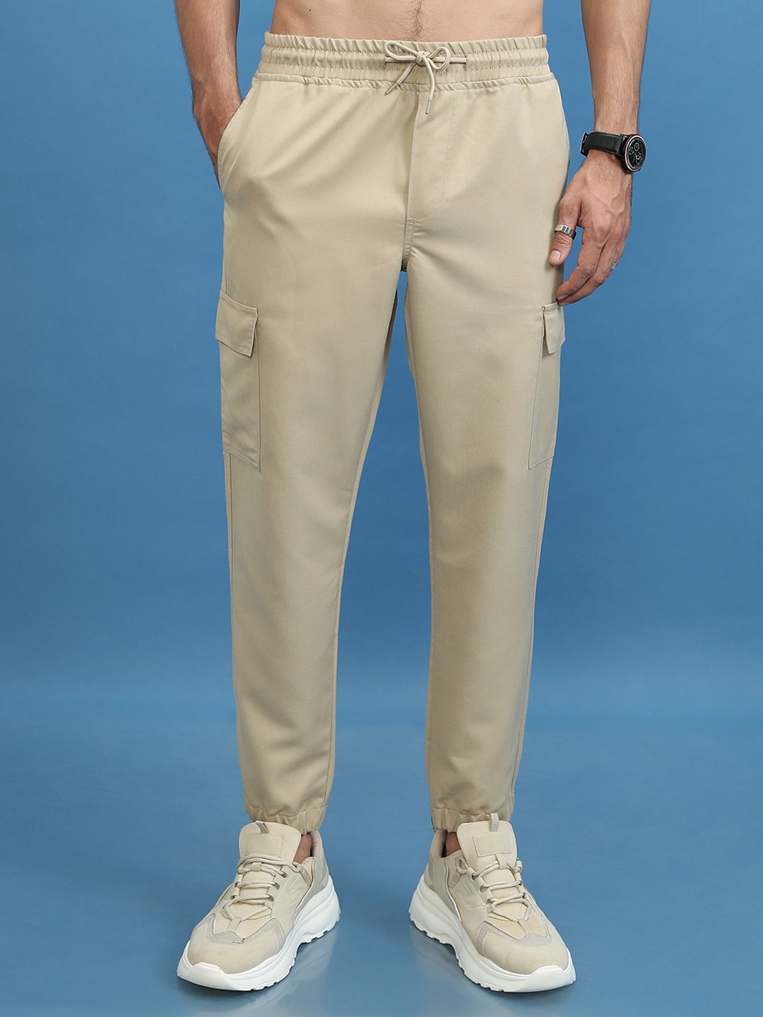 HIGHLANDER Men Casual Cargo Jogger Trousers