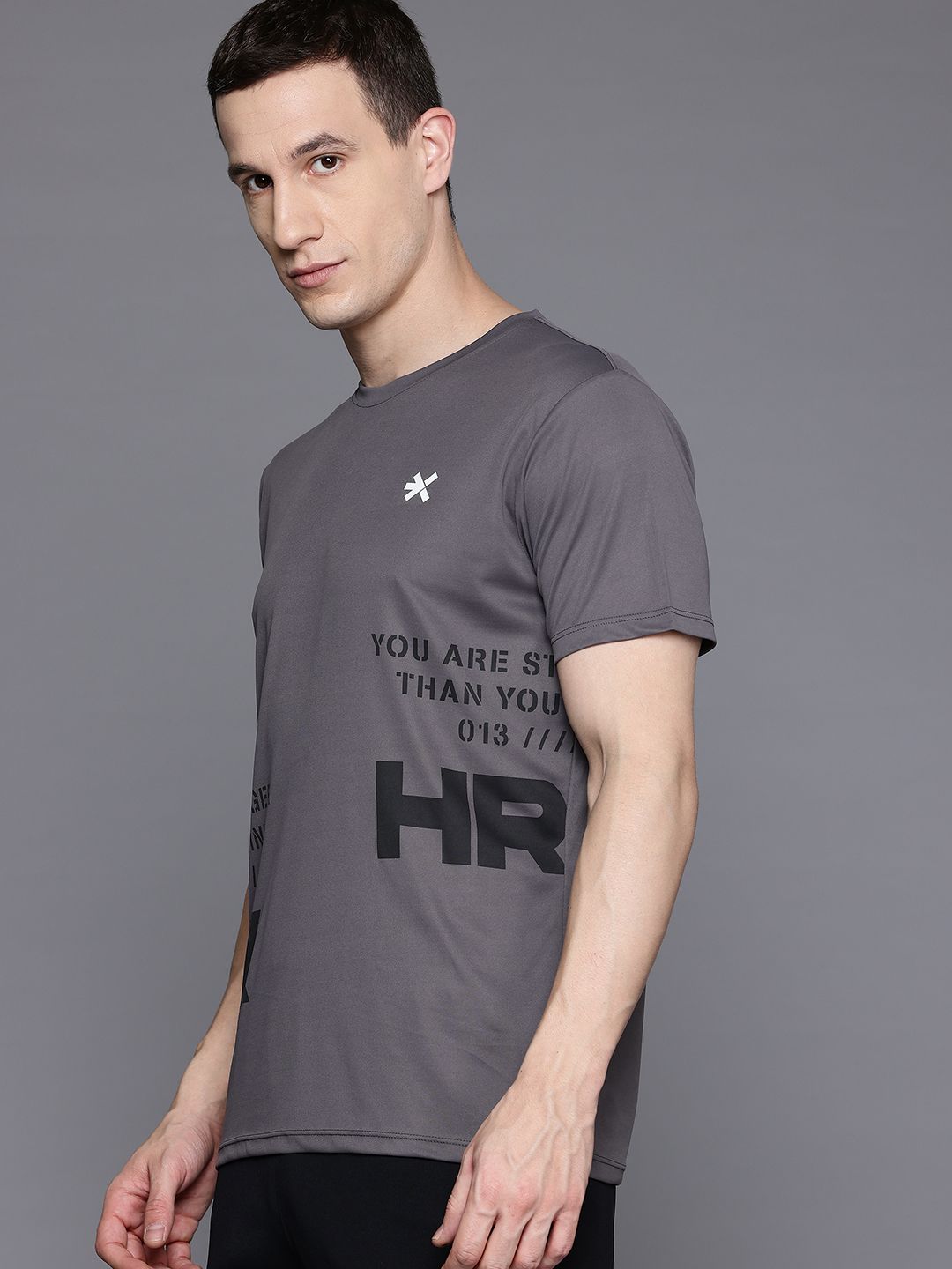 HRX by Hrithik Roshan Printed Rapid-Dry Training T-shirt