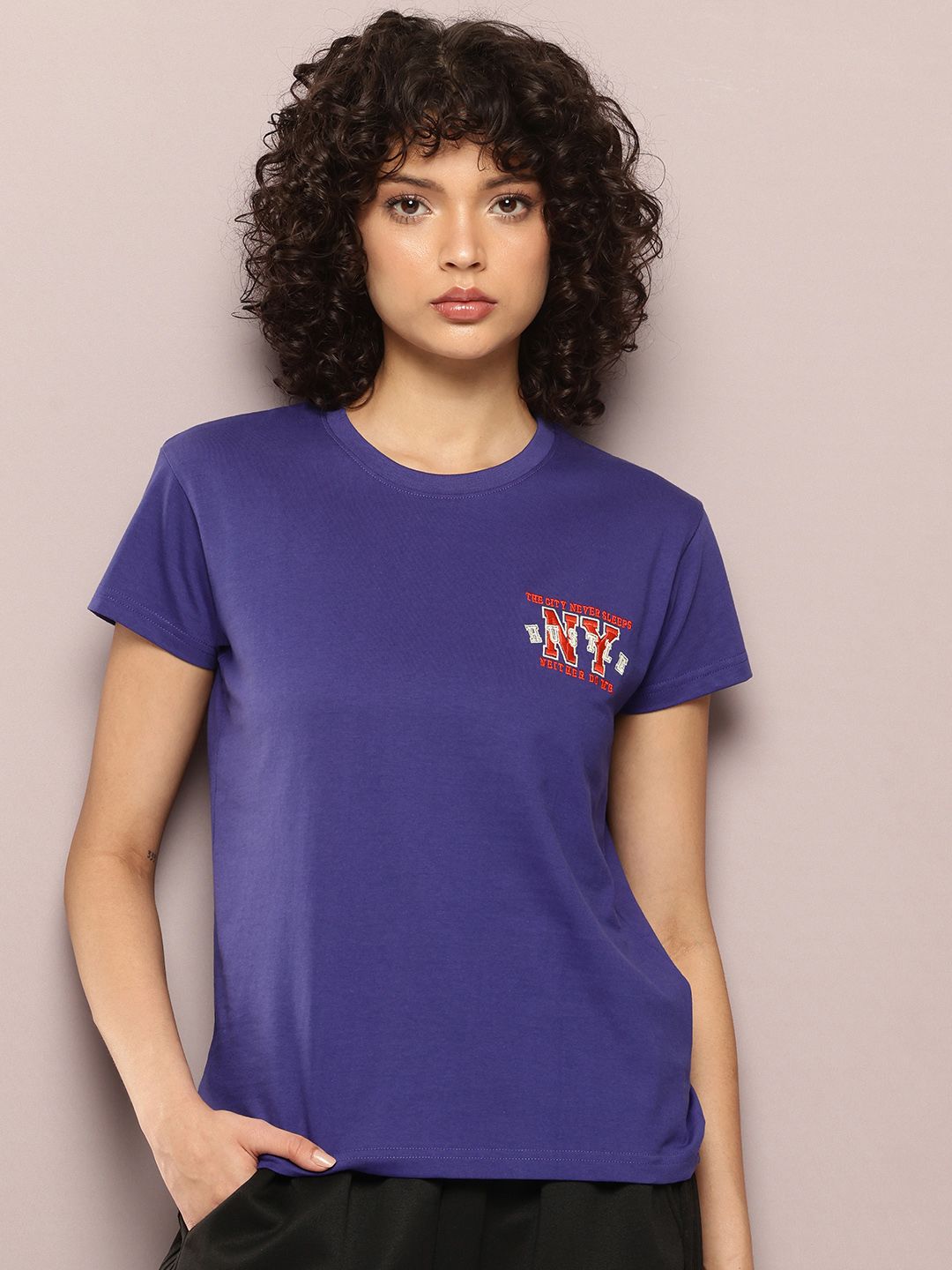 DILLINGER Pure Cotton T-shirt With Embroidered Detail