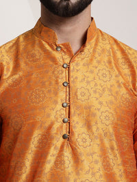 SOJANYA Floral Printed Mandarin Collar Lengan panjang Kurta Lurus