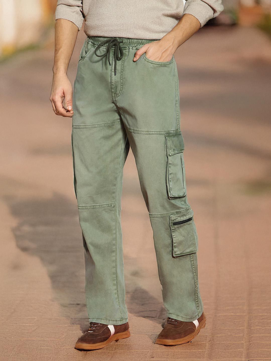 Urbano Fashion Men Loose Relaxed Fit Heavy Fade Stretchable Jeans