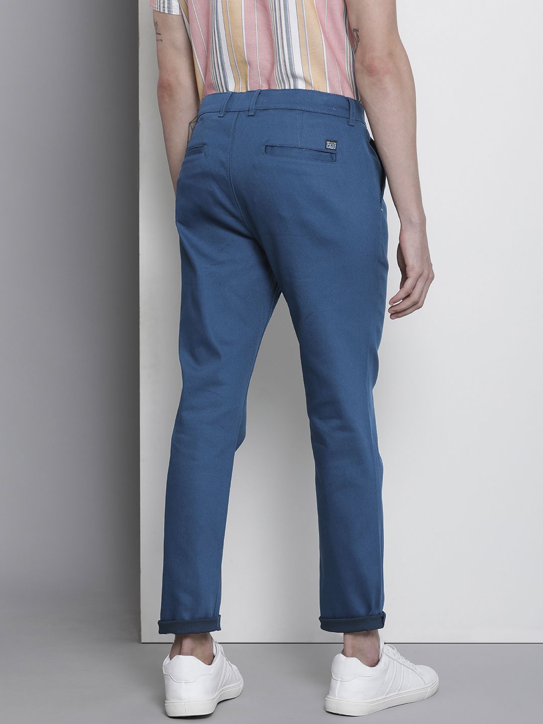 The Indian Garage Co Men Slim Fit Chinos Trousers