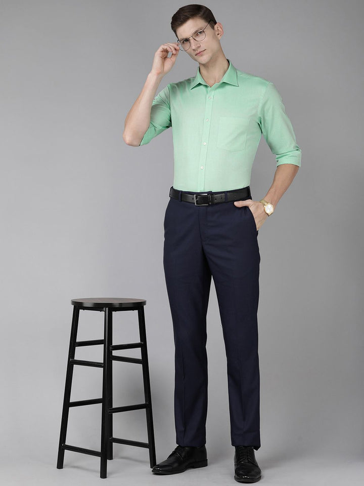 Park Avenue Self Design Slim Fit Pure Cotton Formal Shirt