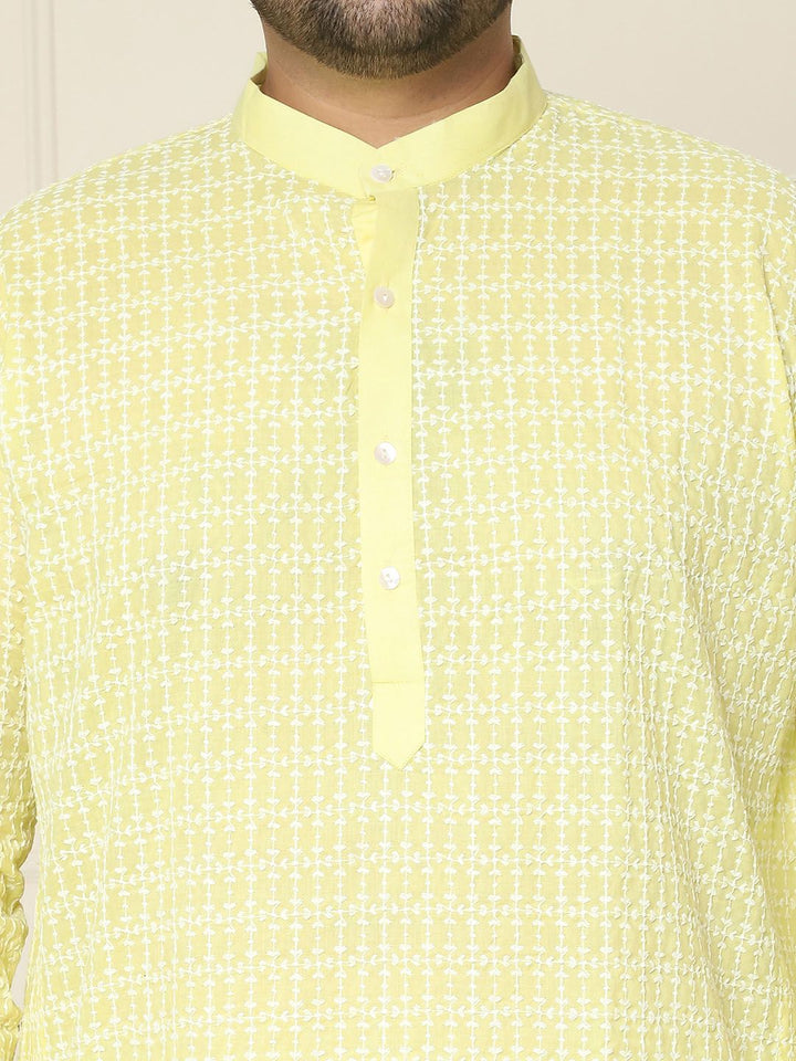 SOJANYA PLUS Embroidered Cotton Kurta
