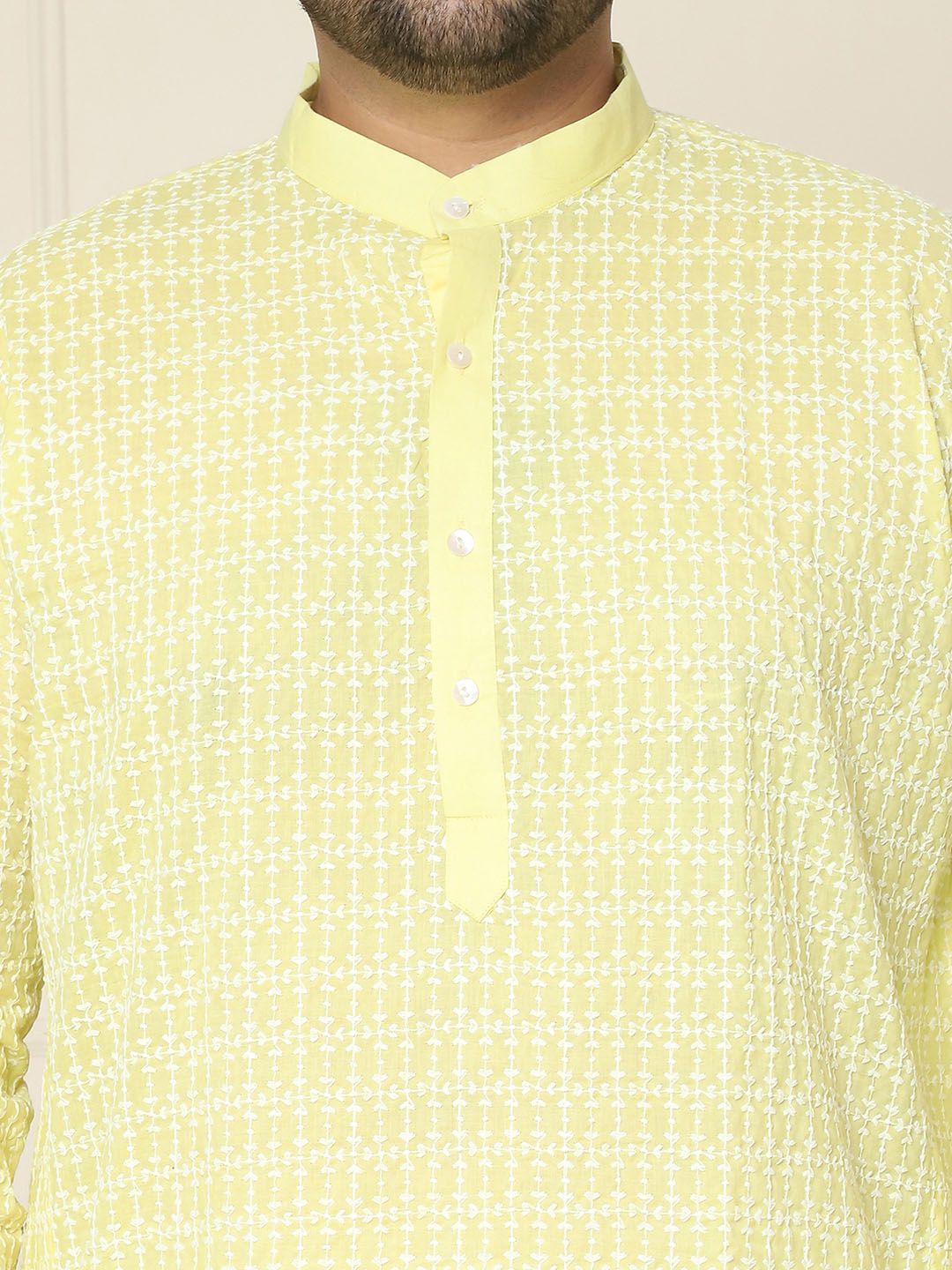 SOJANYA PLUS Embroidered Cotton Kurta