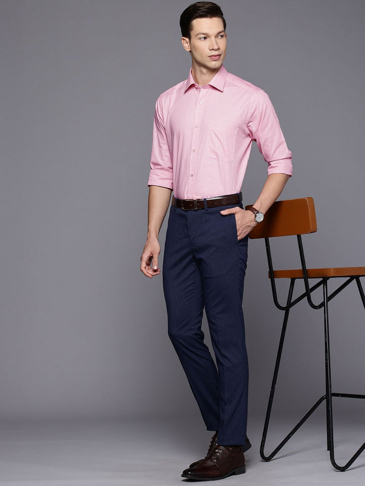 Raymond Slim Fit Checked Pure Cotton Formal Shirt