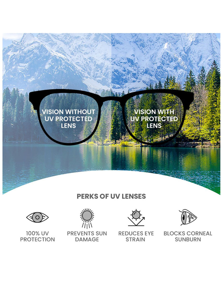 IDEE Women Square Sunglasses with UV Protected Lens IDS2827C2SG