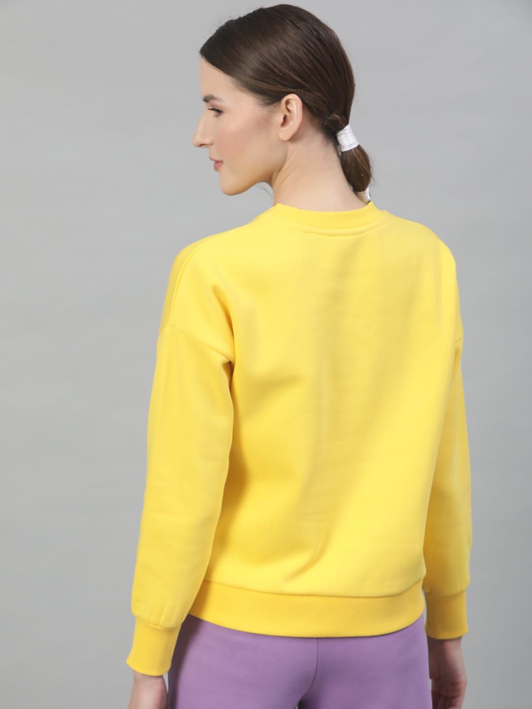 STREET 9 Women Yellow Embellished Sweatshirt