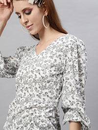 STREET 9 Black Crepe A-Line Dress