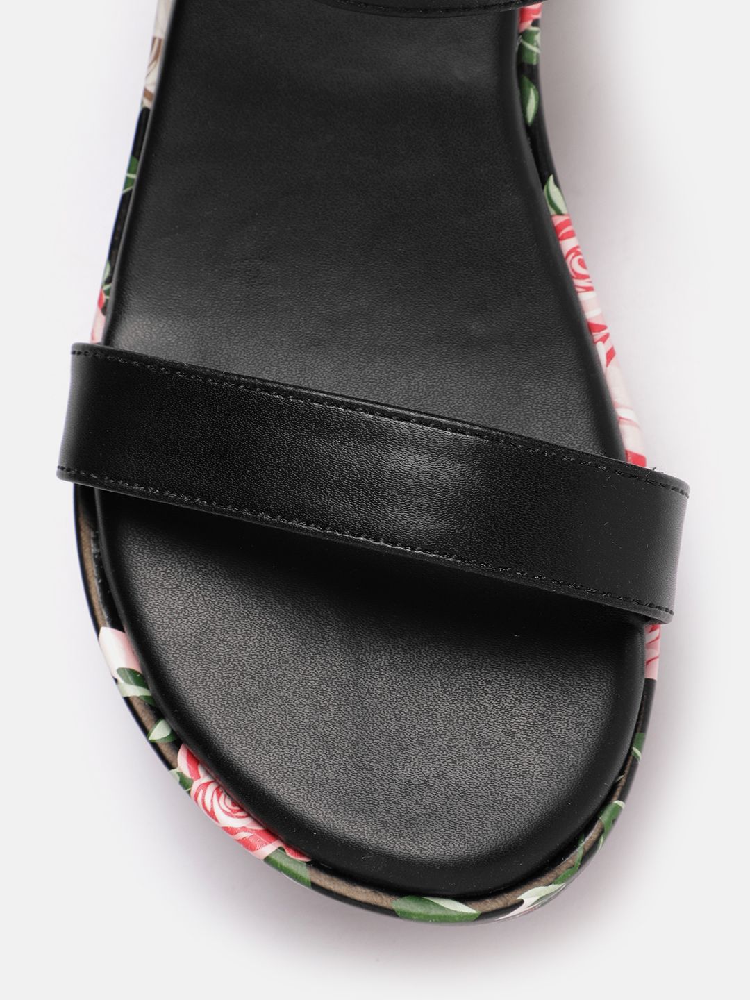 DressBerry Floral Printed Printed Wedges