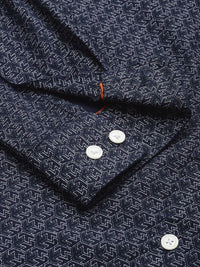 Park Avenue Slim Fit Geometric Printed Pure Cotton Casual Shirt