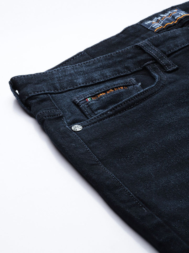 The Indian Garage Co Men Slim Fit Light Fade Stretchable Jeans