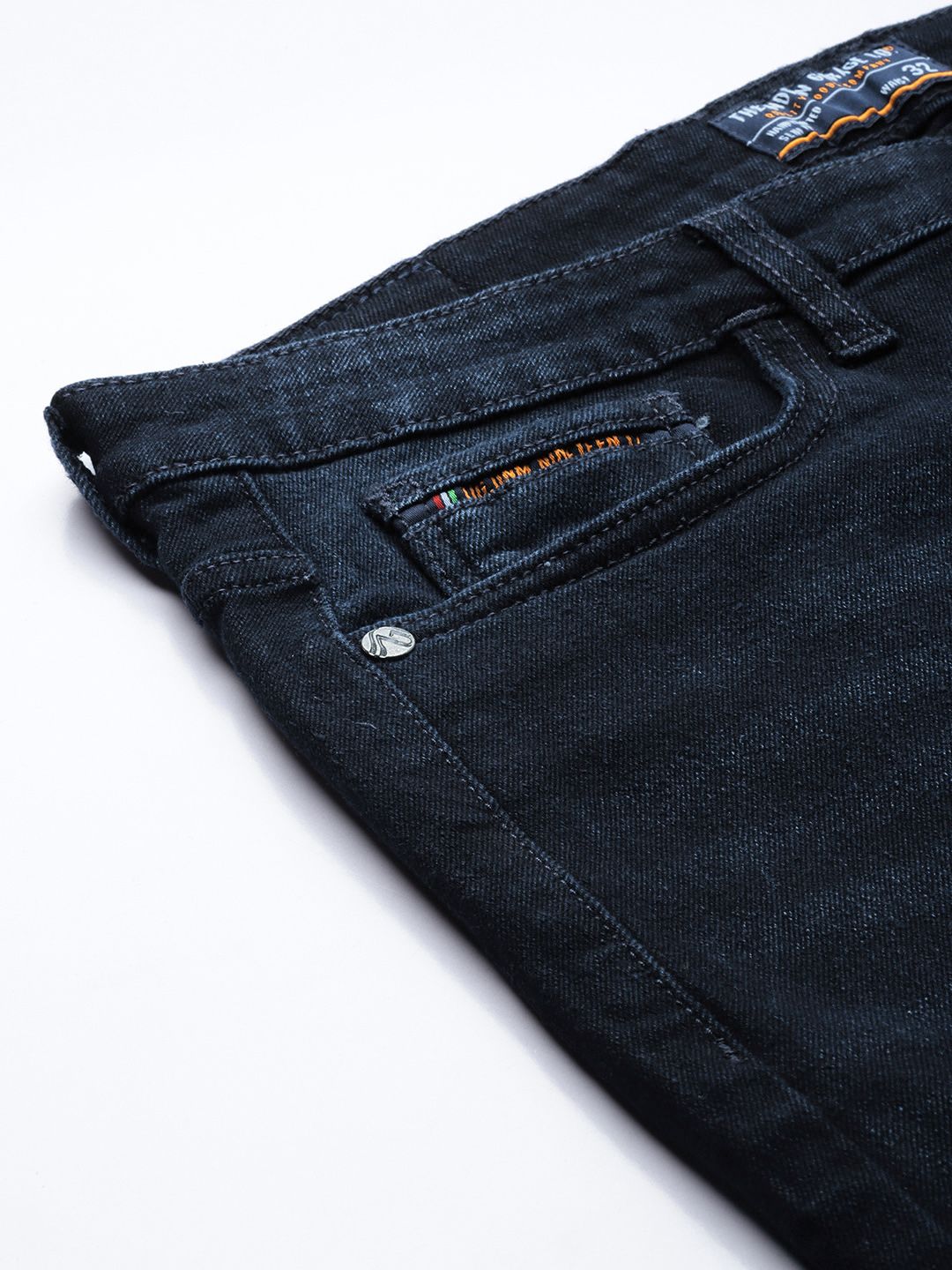 The Indian Garage Co Men Slim Fit Light Fade Stretchable Jeans