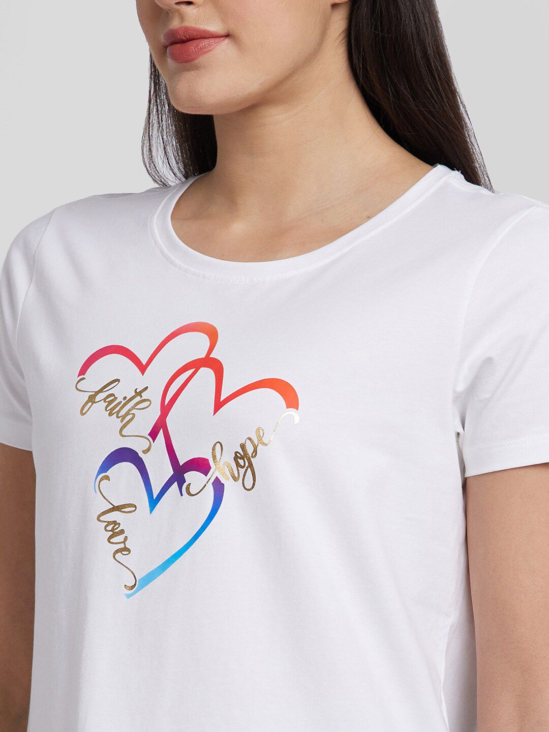 SPYKAR Typography Printed Cotton T-shirt