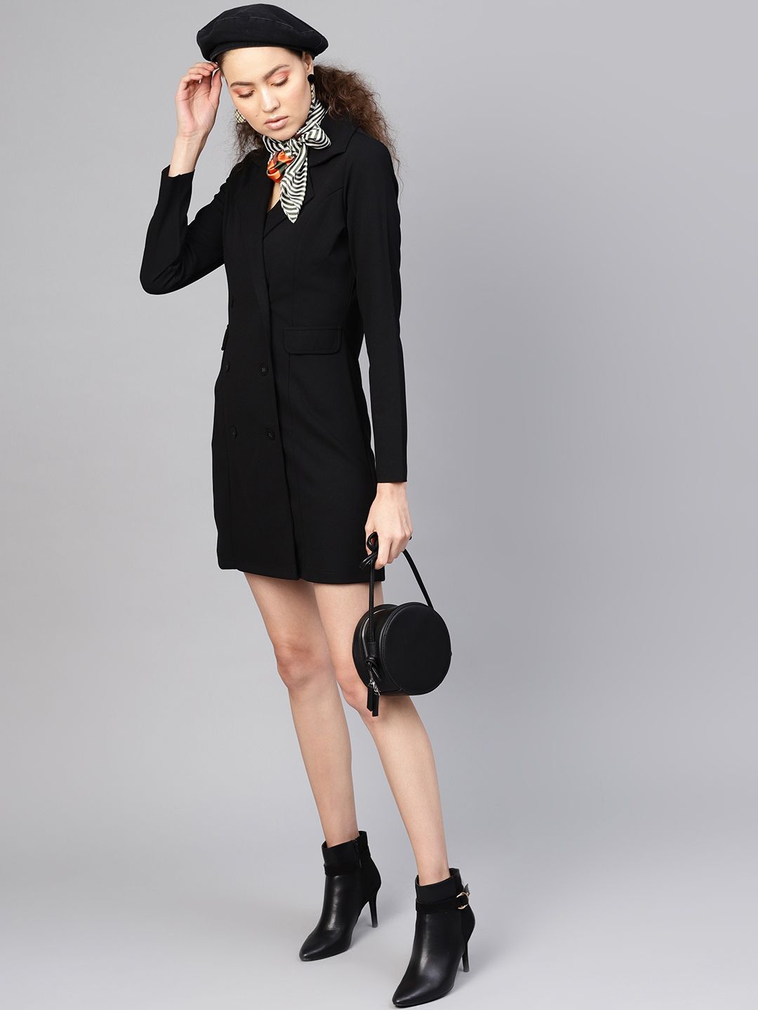 SASSAFRAS Black Blazer Dress