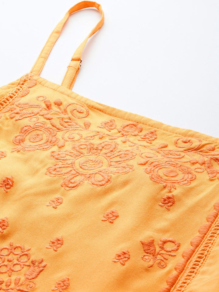 DressBerry Embroidered Strappy Top
