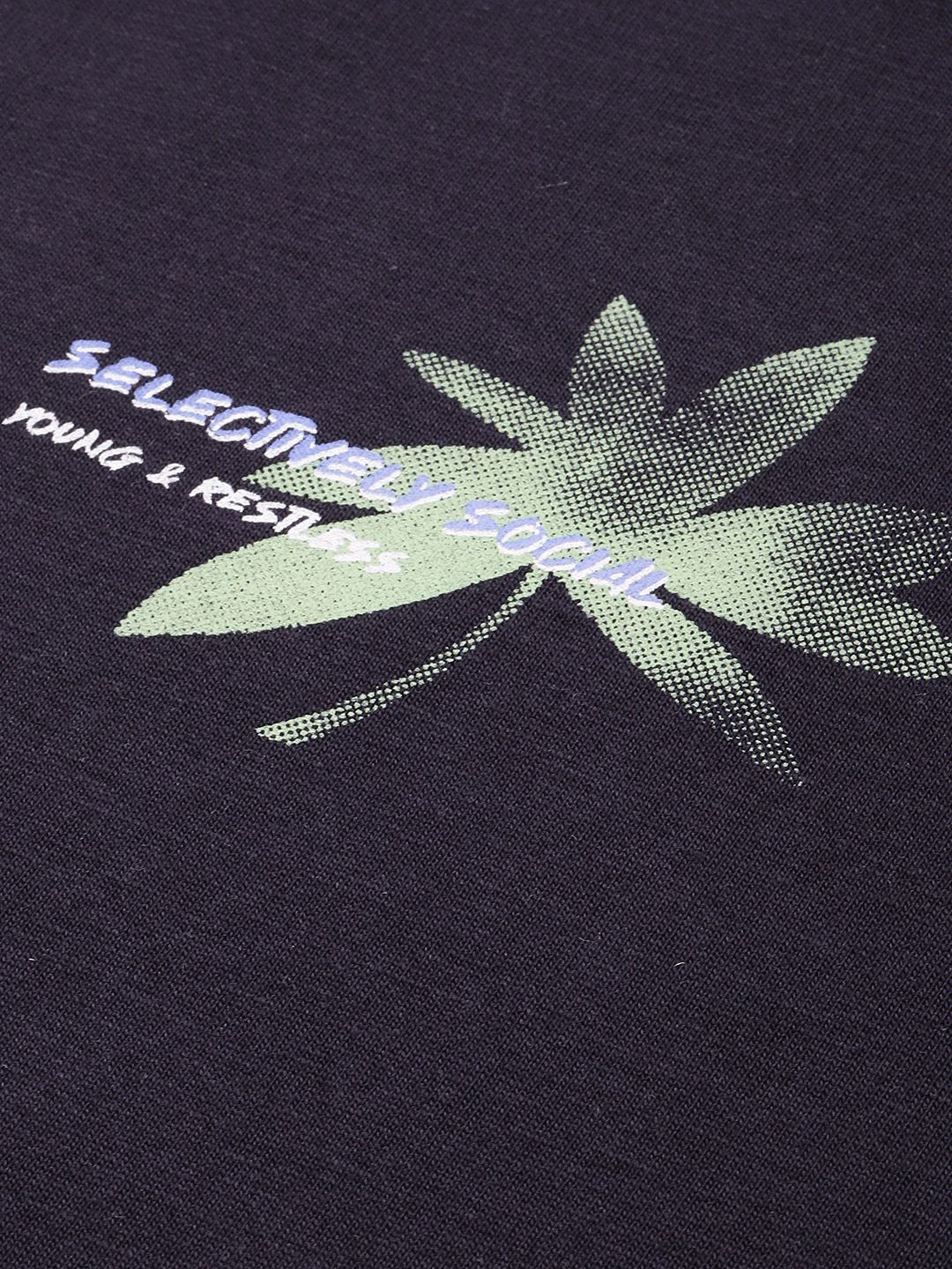 SPYKAR Oversized Fit Graphic Printed T-shirt