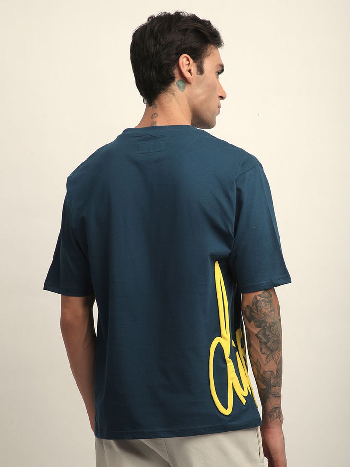 Difference Of Opinion Men Short Sleeve Oversized Crew Neck Printed Tshirt