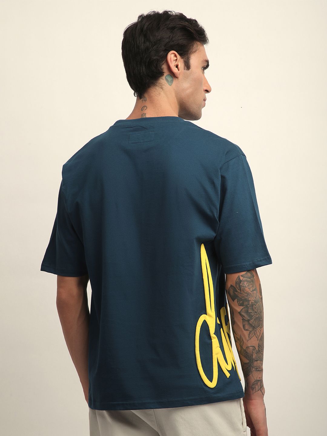 Difference Of Opinion Men Short Sleeve Oversized Crew Neck Printed Tshirt