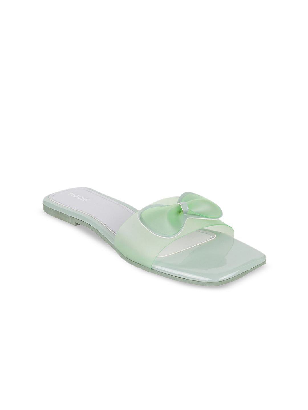 Mochi Women Open Toe Flats with Bows