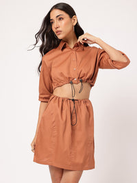 DressBerry Street Smart Styles Crop Shirt & Skirt Co-ords