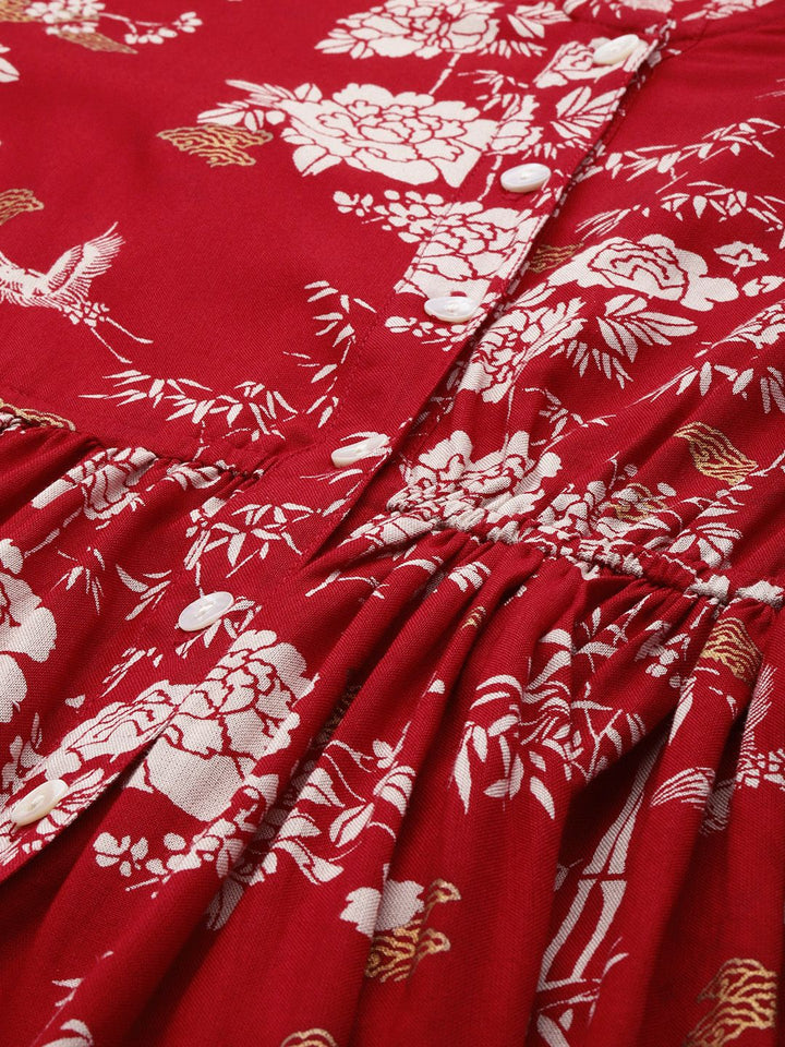 Anouk Ethnic Motifs Printed Regular Kurta with Palazzos