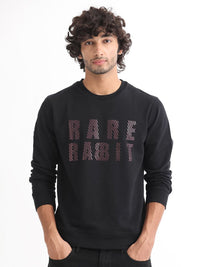 RARE RABBIT Men Marcia Typography Printed Sweatshirt