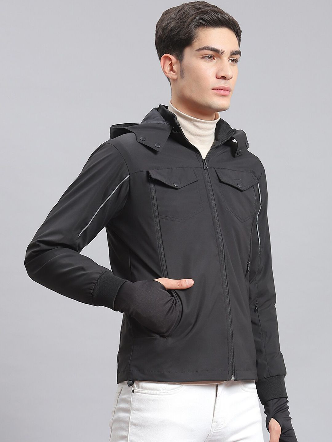 Monte Carlo Hooded Lightweight Bomber Jacket
