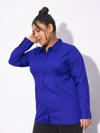 SASSAFRAS Curve Plus Size Pure Cotton Casual Shirt