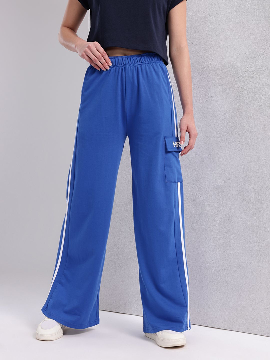 HRX by Hrithik Roshan  Women Lifestyle Side Stripe Cargo Track Pants