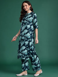Indo Era Floral Printed Kurta with Palazzos