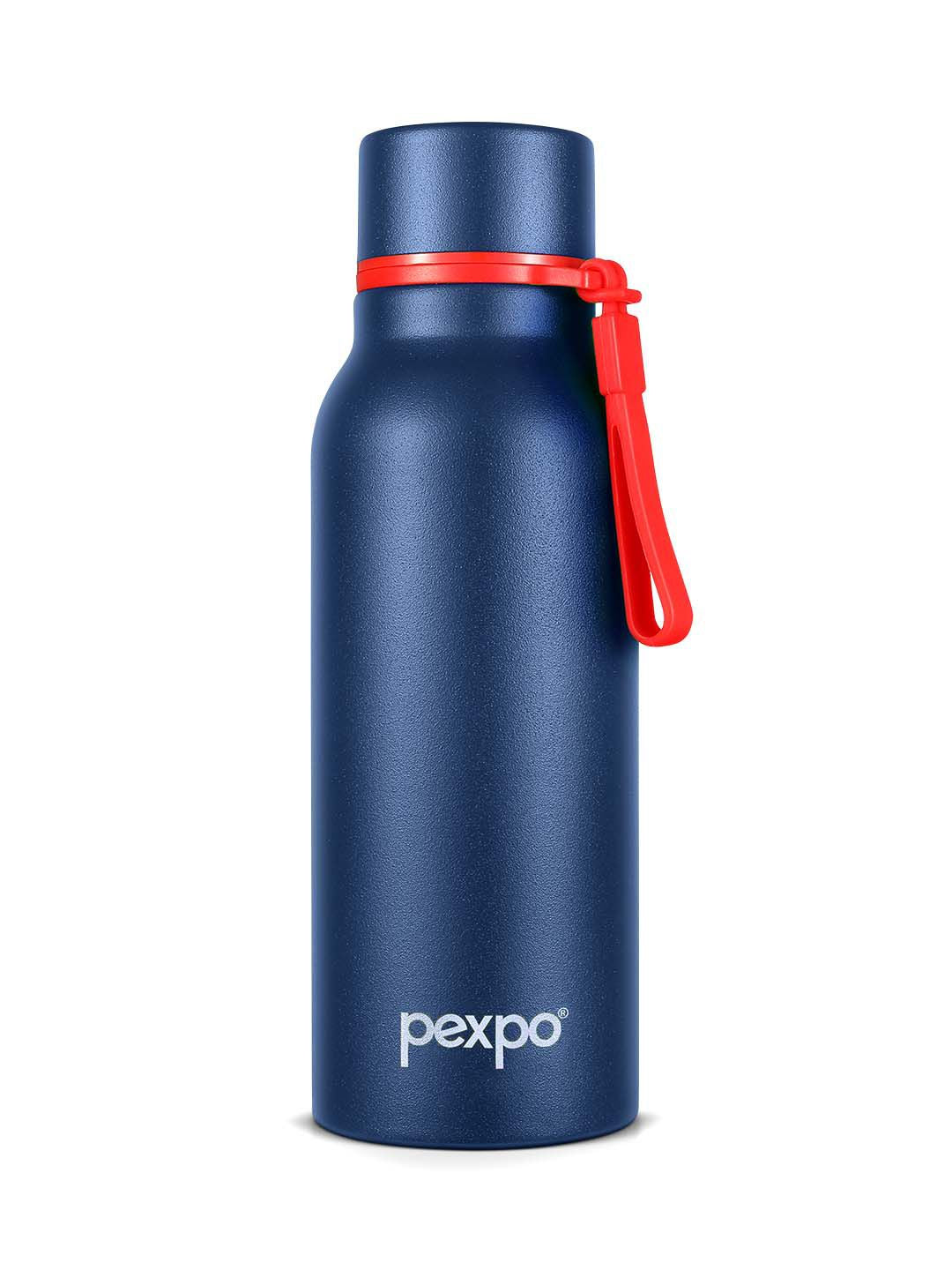 Pexpo Bosco Blue Double wall Thermosteel Hot & Cold Insulated Water Bottle 600ml