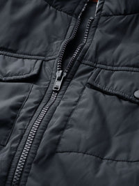 DressBerry Women Navy Blue Solid Bomber Jacket